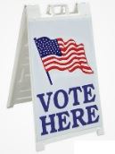 Vote Here Sign